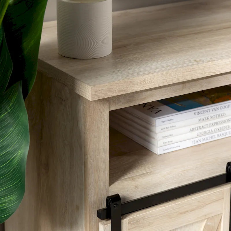 Meuble TV Middlebrook Highboy de 52 pouces avec portes coulissantes de style grange