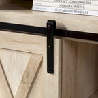 Meuble TV Middlebrook Highboy de 52 pouces avec portes coulissantes de style grange