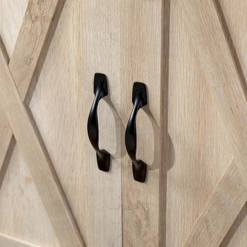 Meuble TV Middlebrook Highboy de 52 pouces avec portes coulissantes de style grange