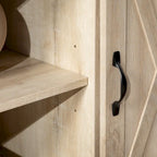 Meuble TV Middlebrook Highboy de 52 pouces avec portes coulissantes de style grange