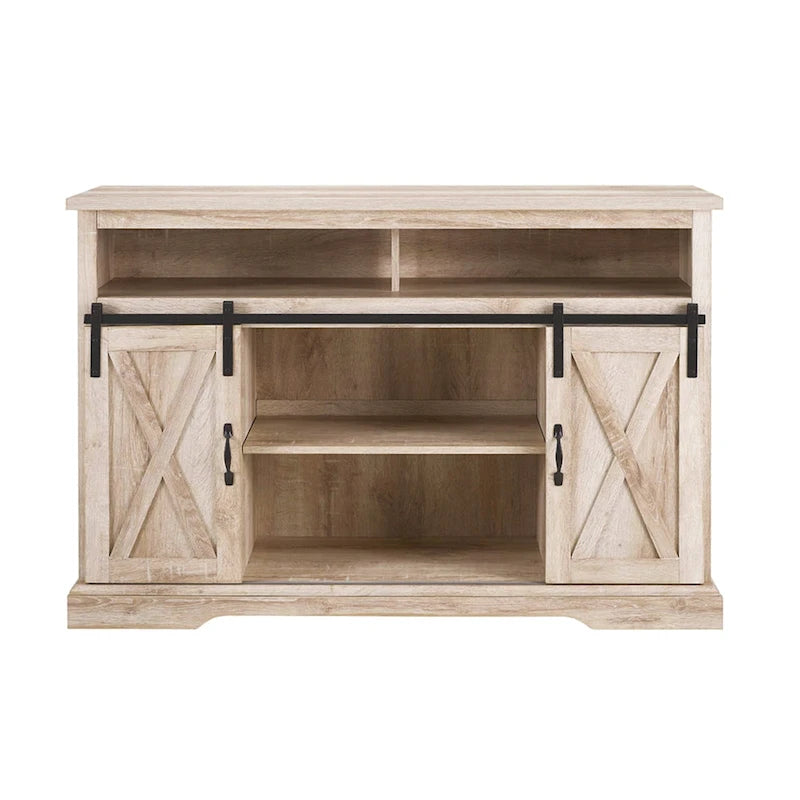 Meuble TV Middlebrook Highboy de 52 pouces avec portes coulissantes de style grange