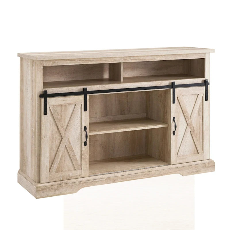 Meuble TV Middlebrook Highboy de 52 pouces avec portes coulissantes de style grange