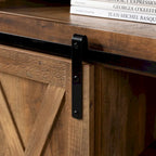 Meuble TV Middlebrook Highboy de 52 pouces avec portes coulissantes de style grange