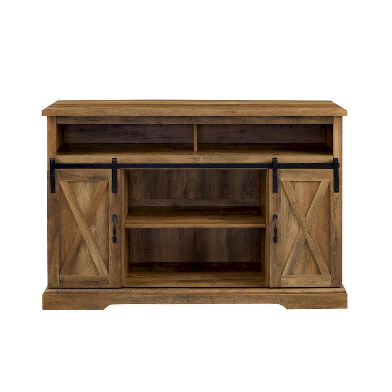 Meuble TV Middlebrook Highboy de 52 pouces avec portes coulissantes de style grange