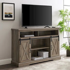 Meuble TV Middlebrook Highboy de 52 pouces avec portes coulissantes de style grange