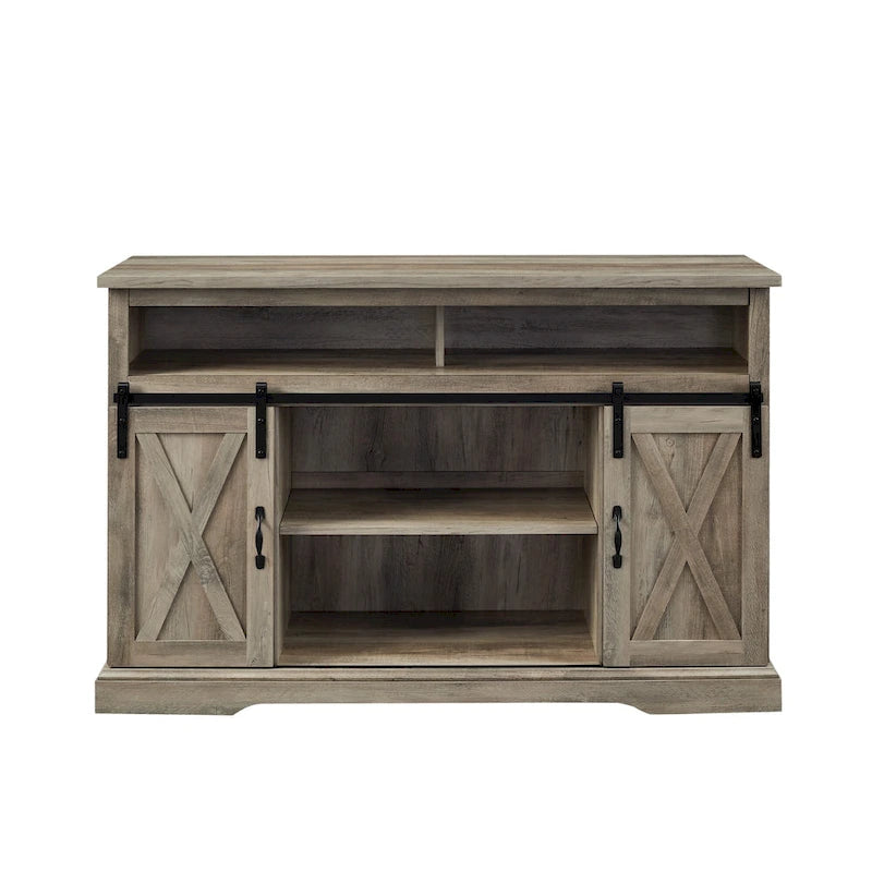 Meuble TV Middlebrook Highboy de 52 pouces avec portes coulissantes de style grange