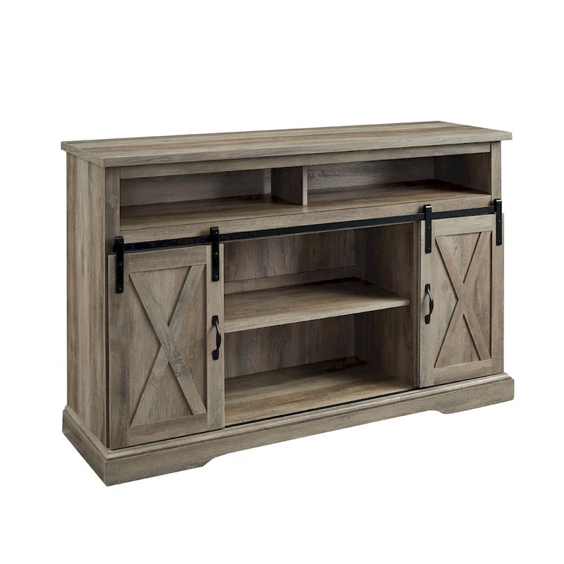 Meuble TV Middlebrook Highboy de 52 pouces avec portes coulissantes de style grange