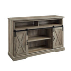 Meuble TV Middlebrook Highboy de 52 pouces avec portes coulissantes de style grange
