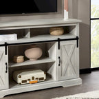 Meuble TV Middlebrook Highboy de 52 pouces avec portes coulissantes de style grange