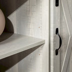 Meuble TV Middlebrook Highboy de 52 pouces avec portes coulissantes de style grange