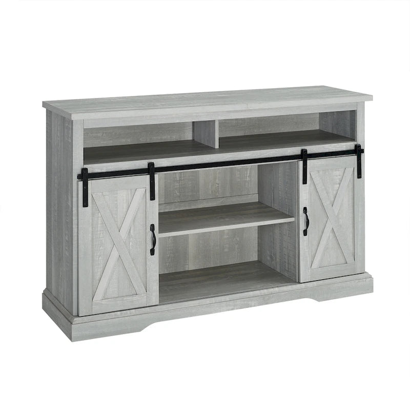 Meuble TV Middlebrook Highboy de 52 pouces avec portes coulissantes de style grange