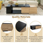 Table basse multifonctionnelle avec rangement dissimulé et 2 tiroirs