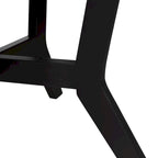 Table basse ronde de style campagnard en bois avec 4 pieds en bois massif