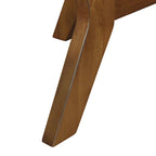 Table basse ronde de style campagnard en bois avec 4 pieds en bois massif