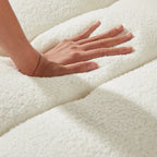 Fauteuil lounge Teddy beige 39,7 cm en tissu avec pieds en plastique