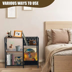 Présentoir à disques vinyles à 3 niveaux - 75,4 x 32 x 72,1 cm