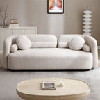 Modern 3 Seater Velvet Upholstered Comfy Couch with Legs