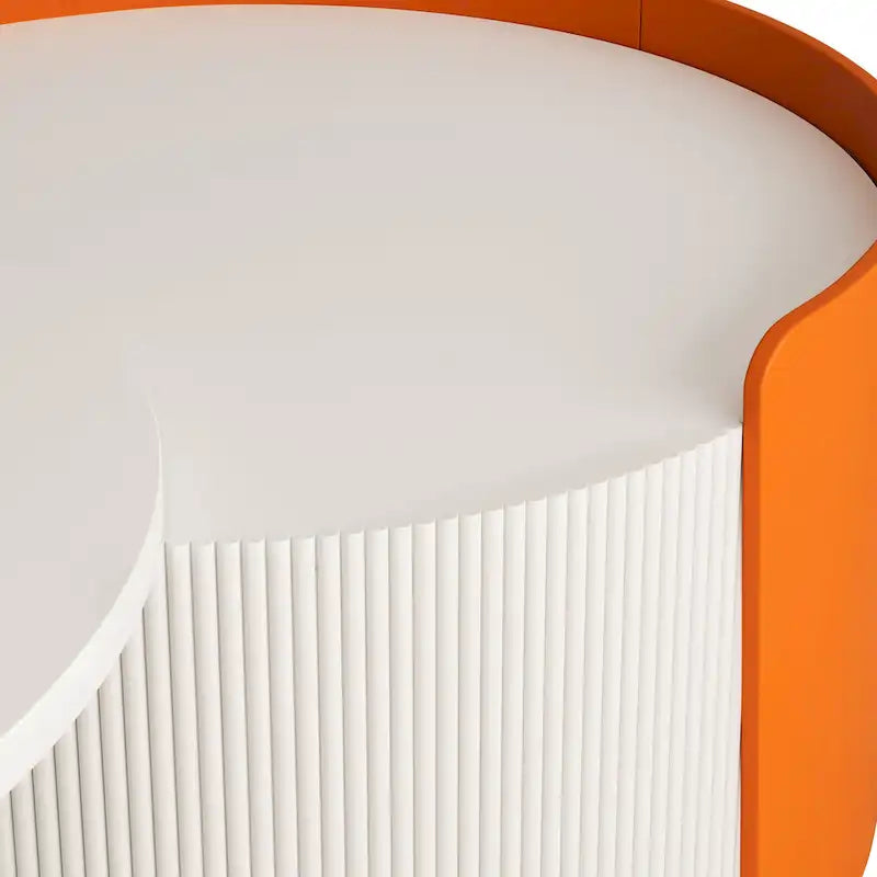 Tables basses gigognes, tables gigognes rondes et tables d'appoint pour petits espaces, tables d'appoint modernes avec plateau coulissant extensible