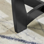 Table basse ronde en verre de 23,5 pouces