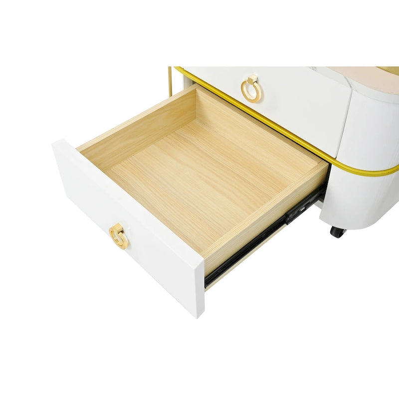 Table basse gigogne à roulettes