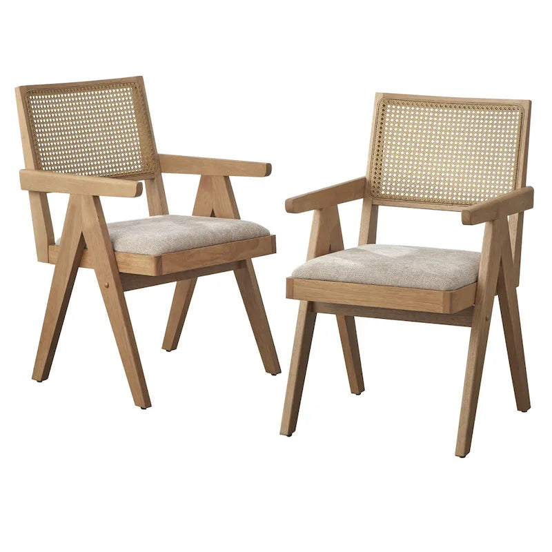 Ensemble de salle à manger 5 pièces en bois massif Lifestorey Baywood avec fauteuil