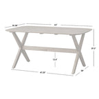 Ensemble de salle à manger 5 pièces en bois massif Lifestorey Baywood avec fauteuil