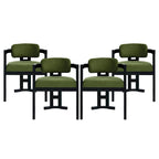 Christopher Knight Home - Chaises de salle à manger Evelyn en bois d'hévéa rembourrées (ensemble de 4)