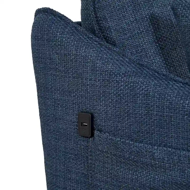 Christopher Knight Home - Canapé 2,5 places avec port de chargement USB et pieds en métal