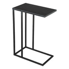 Table d'appoint abstraite en fer noir HomeRoots 24 - 43,2 cm x 60 cm x 28 cm