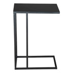 Table d'appoint abstraite en fer noir HomeRoots 24 - 43,2 cm x 60 cm x 28 cm