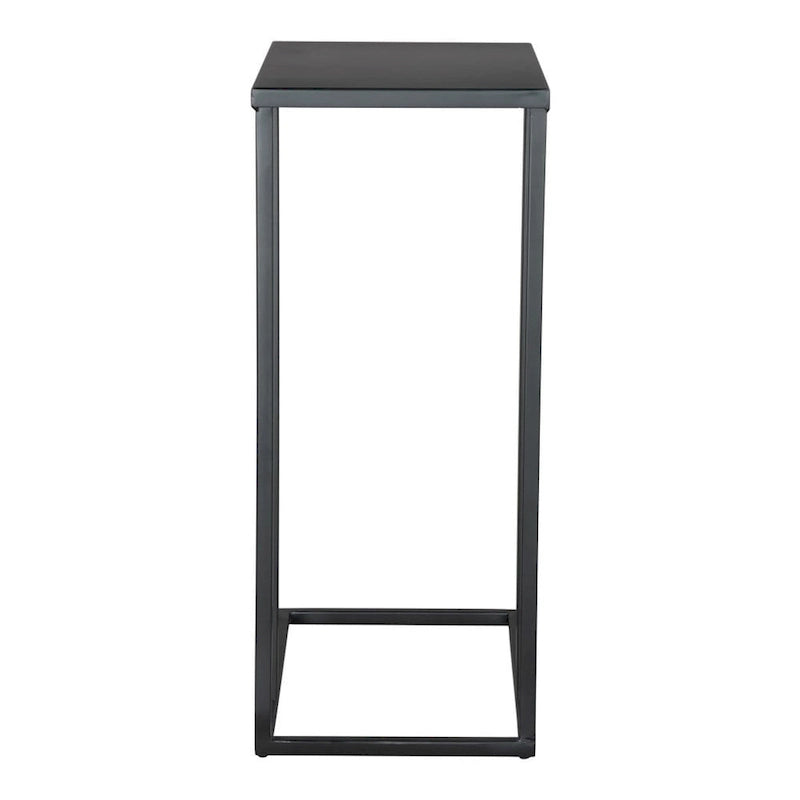 Table d'appoint abstraite en fer noir HomeRoots 24 - 43,2 cm x 60 cm x 28 cm