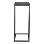 Table d'appoint abstraite en fer noir HomeRoots 24 - 43,2 cm x 60 cm x 28 cm