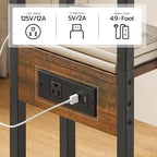 Table d'appoint pliable - 15,4 cm (P) x 10,2 cm (L) x 25,2 cm (H)