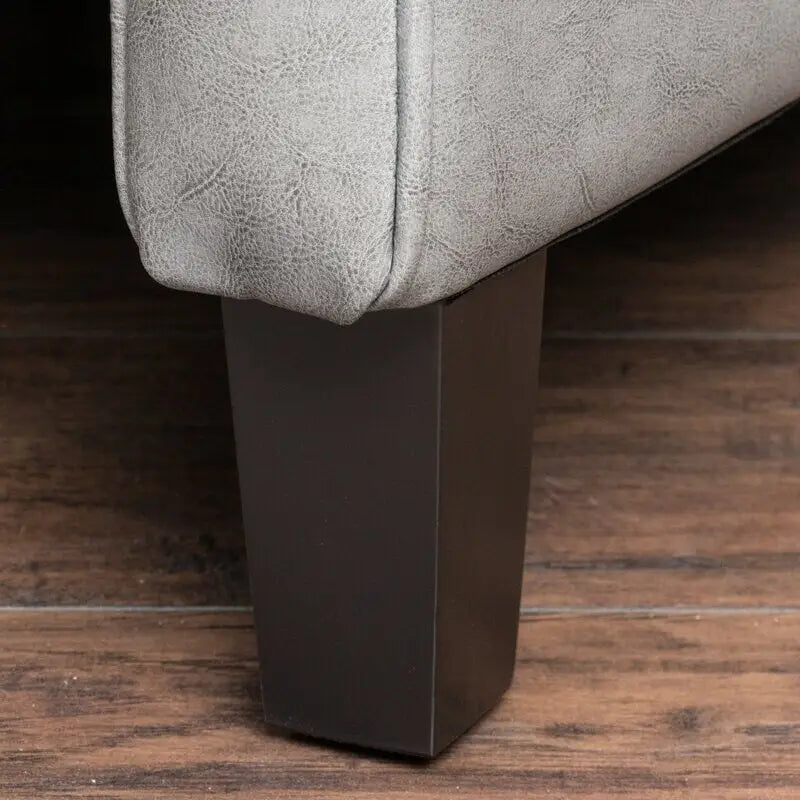 Fauteuil inclinable manuel Roomfitters 68 cm de large avec accoudoirs arrondis et rembourrage moelleux pour un confort optimal, gris foncé