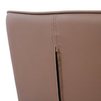 Ensemble de 2 chaises de salle à manger rembourrées en PU, chaises modernes à dossier plein avec pieds en métal noir