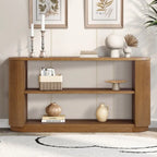 Console d'entrée moderne 58,9 cm, table d'appoint fine avec étagère ouverte pour une utilisation multifonctionnelle