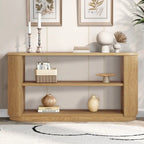 Console d'entrée moderne 58,9 cm, table d'appoint fine avec étagère ouverte pour une utilisation multifonctionnelle