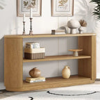 Console d'entrée moderne 58,9 cm, table d'appoint fine avec étagère ouverte pour une utilisation multifonctionnelle