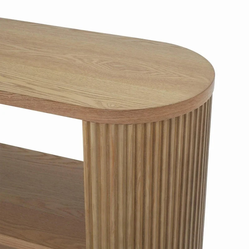 Console d'entrée moderne 58,9 cm, table d'appoint fine avec étagère ouverte pour une utilisation multifonctionnelle