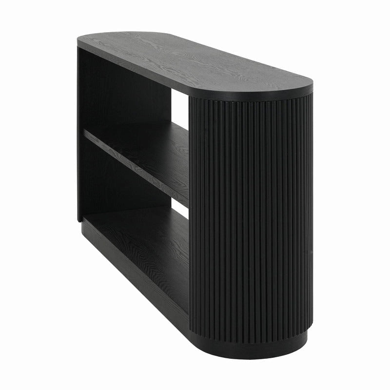 Console d'entrée moderne 58,9 cm, table d'appoint fine avec étagère ouverte pour une utilisation multifonctionnelle