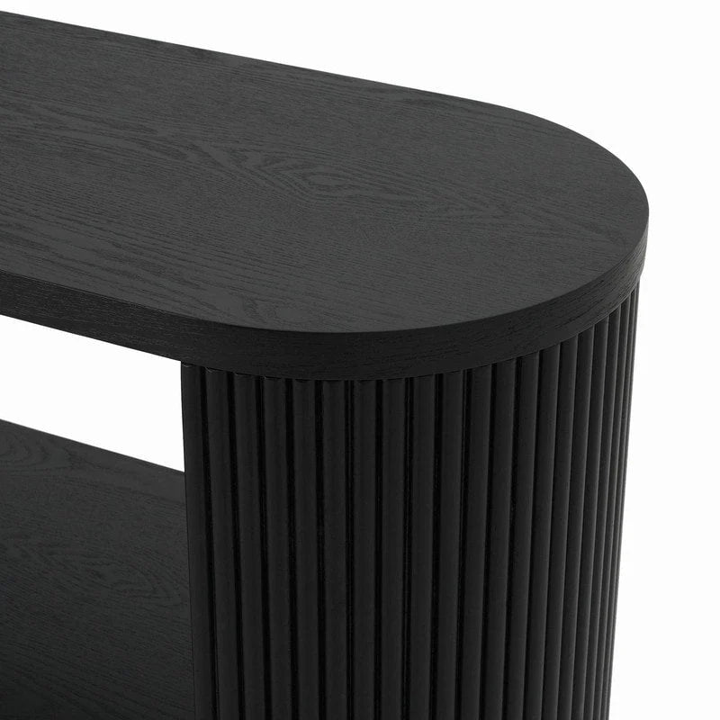 Console d'entrée moderne 58,9 cm, table d'appoint fine avec étagère ouverte pour une utilisation multifonctionnelle