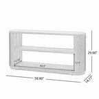 Console d'entrée moderne 58,9 cm, table d'appoint fine avec étagère ouverte pour une utilisation multifonctionnelle