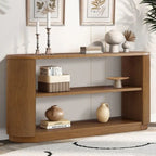 Console d'entrée moderne 58,9 cm, table d'appoint fine avec étagère ouverte pour une utilisation multifonctionnelle