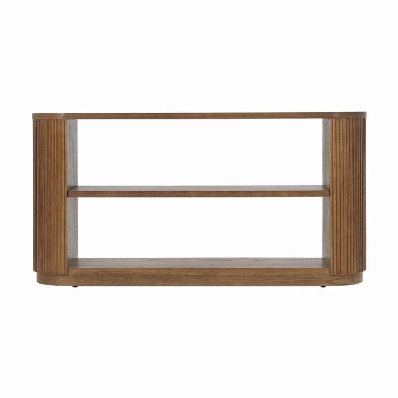 Console d'entrée moderne 58,9 cm, table d'appoint fine avec étagère ouverte pour une utilisation multifonctionnelle