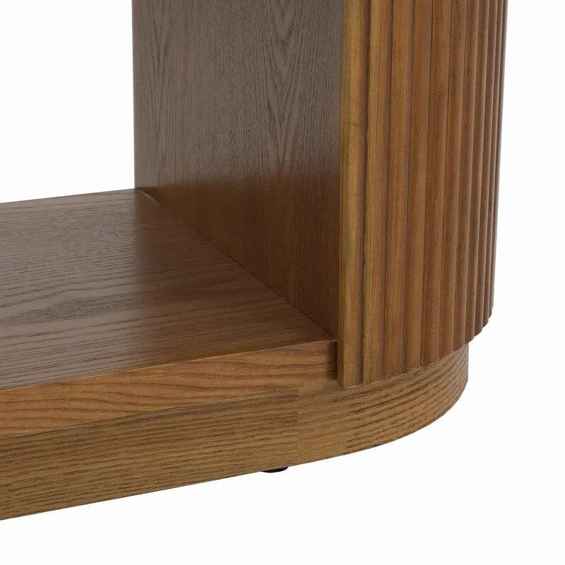 Console d'entrée moderne 58,9 cm, table d'appoint fine avec étagère ouverte pour une utilisation multifonctionnelle