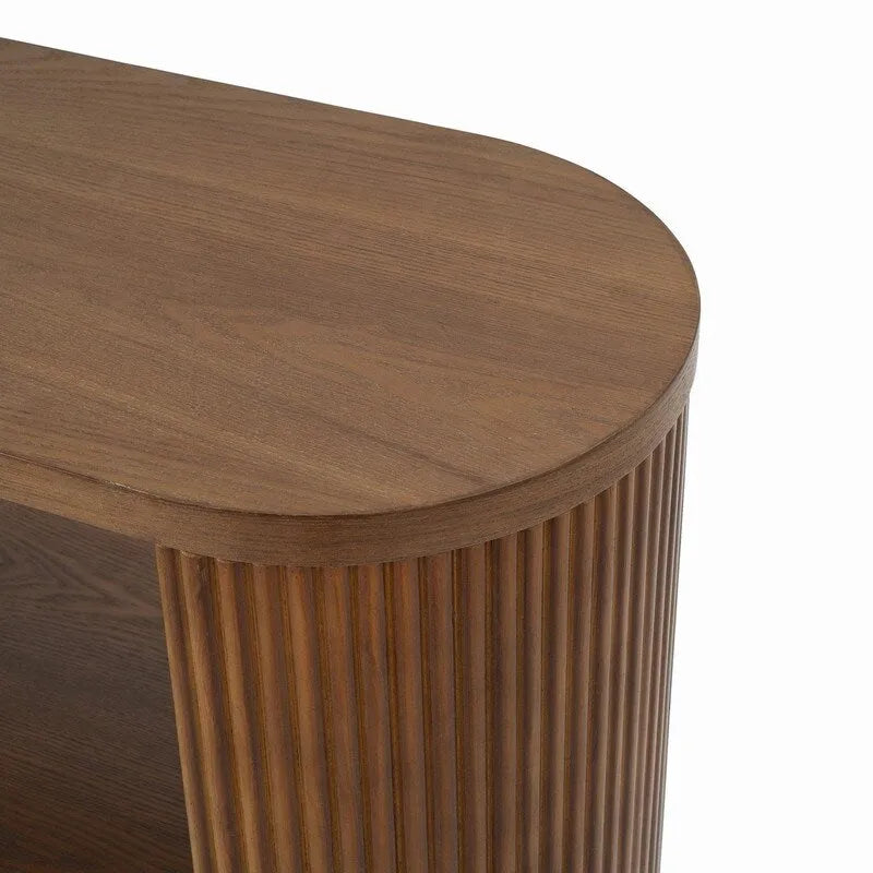 Console d'entrée moderne 58,9 cm, table d'appoint fine avec étagère ouverte pour une utilisation multifonctionnelle