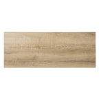 Console rectangulaire en bois naturel avec étagère basse et 2 étagères - 42 cm L x 15,75 cm l x 28,5 cm H