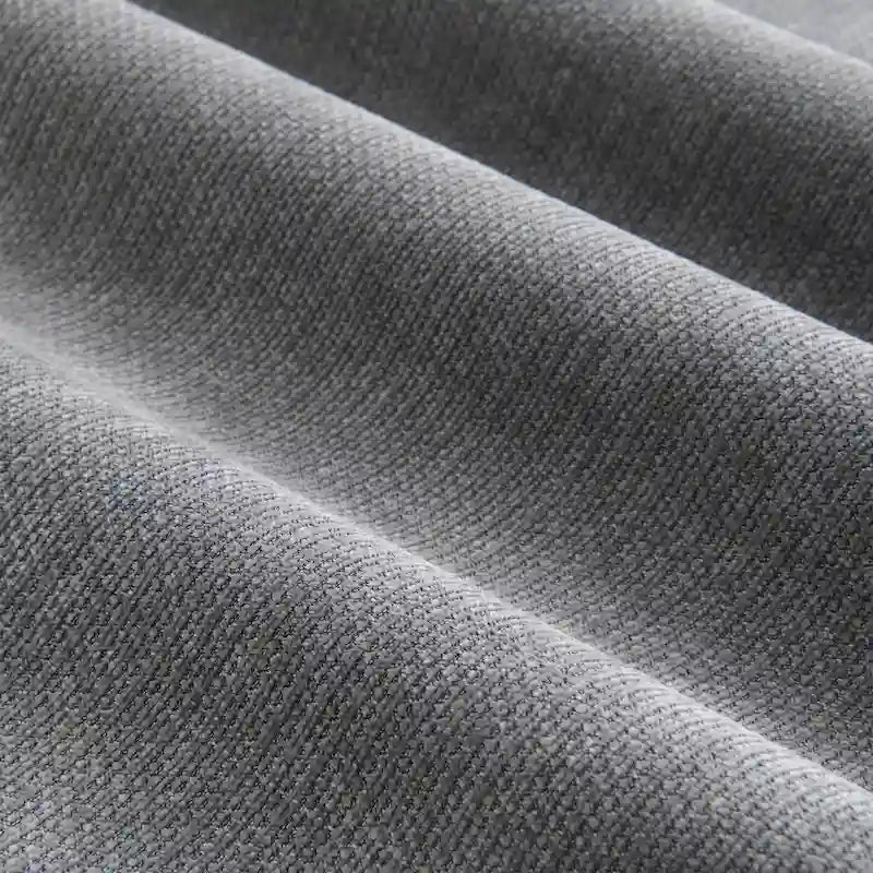 Canapé d'angle modulable en chenille avec pouf amovible