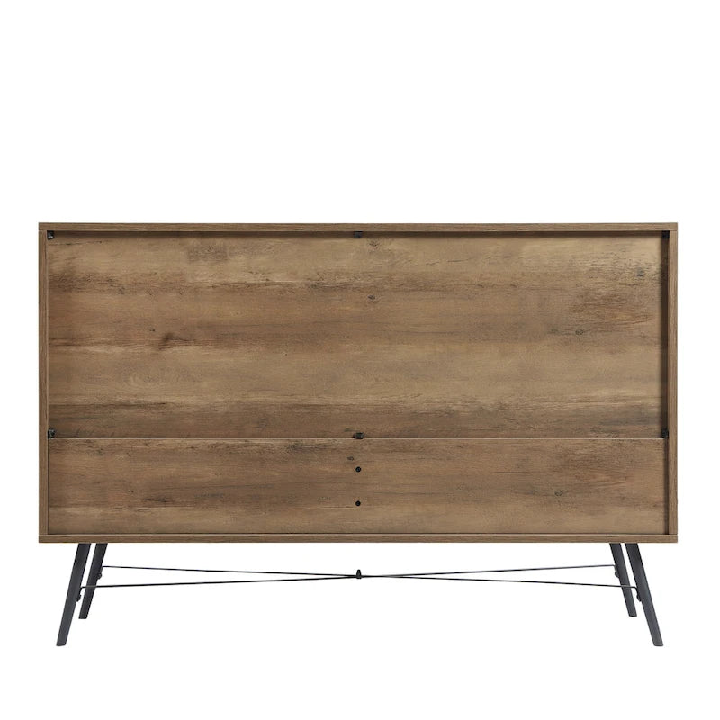 Commode de style rustique 47,24 avec 6 tiroirs de rangement profonds pour le salon