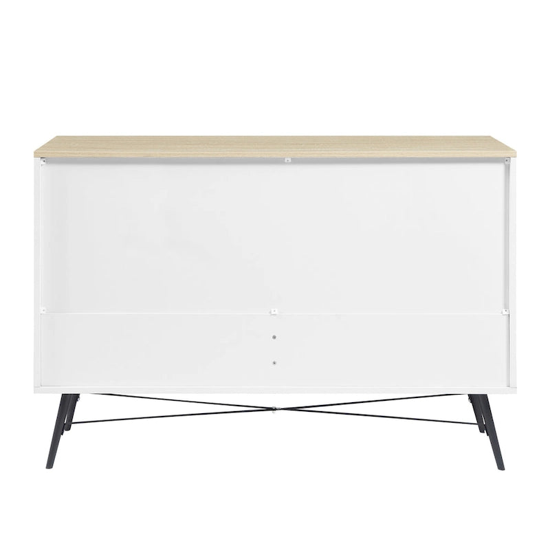 Commode de style rustique 47,24 avec 6 tiroirs de rangement profonds pour le salon